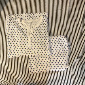 Roller Rabbit PJs Blue Hearts